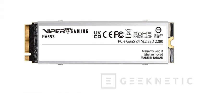 Geeknetic Patriot ha lanzado su SSD M.2 Viper PV553 PCIe 5 con hasta 12.400 MB/s de lectura y disipador con ventilador 3