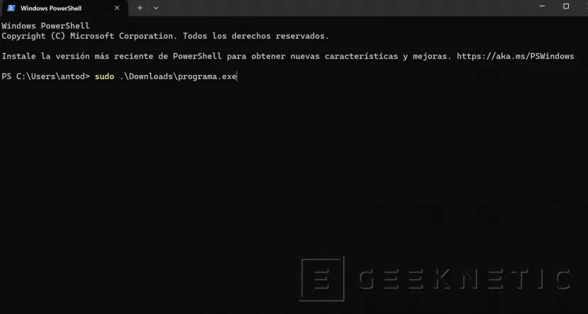 Geeknetic El comando sudo de Unix llegará a Windows 11 2