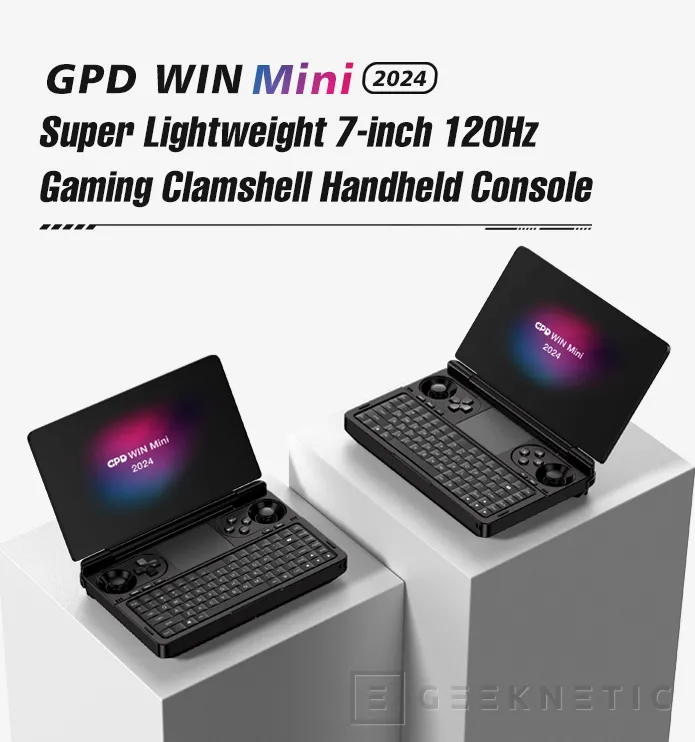 Geeknetic La GPD WIN Mini 2024 se actualiza con procesadores Hawk Point y pantalla de 7 pulgadas VRR 2