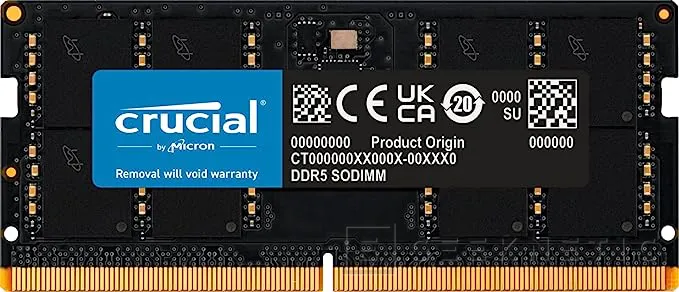 Geeknetic Crucial muestra módulos SO-DIMM DDR5 de 12 GB de capacidad a 5.600 MHz 2