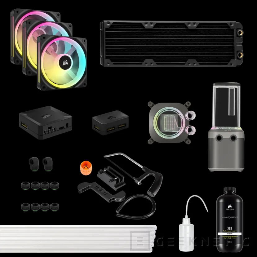 Geeknetic CORSAIR ha presentado su kit de RL personalizada HX405i RGB compatible con iCUE LINK 1