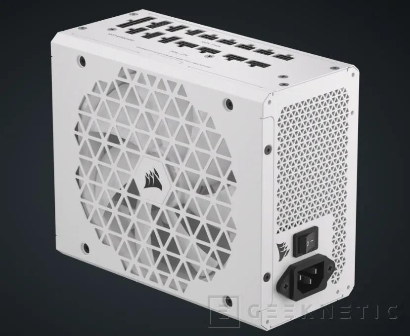 Geeknetic Nuevas fuentes Corsair RMx SHIFT con color blanco y conectores modulares en el lateral 2