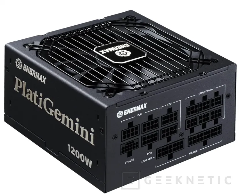 Geeknetic Enermax PlatiGemini, una fuente de alimentación ATX 3.1 con 1.200W y 80 Plus Platinum 1