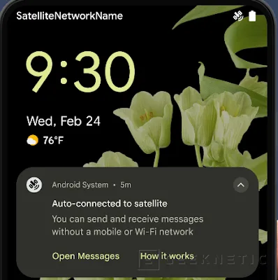 Geeknetic La nueva versión de Android 15 SD2 incluye soporte para mensajería vía satélite 2