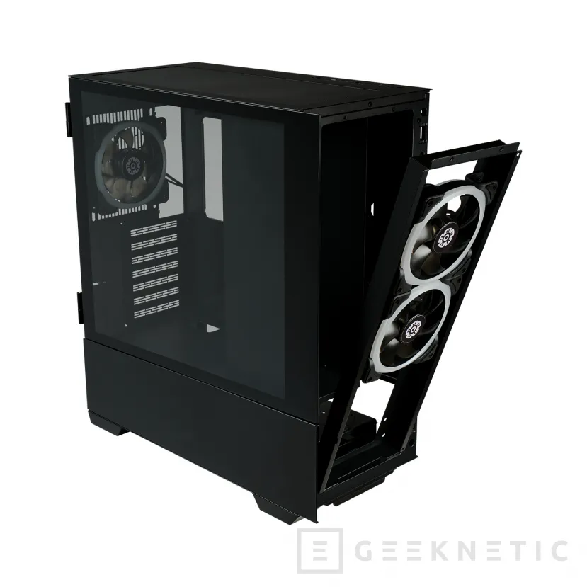 Geeknetic Nueva caja ENERMAX ENERMAXK8 con frontal y lateral de cristal templado y 3 ventiladores ARGB incluidos 2