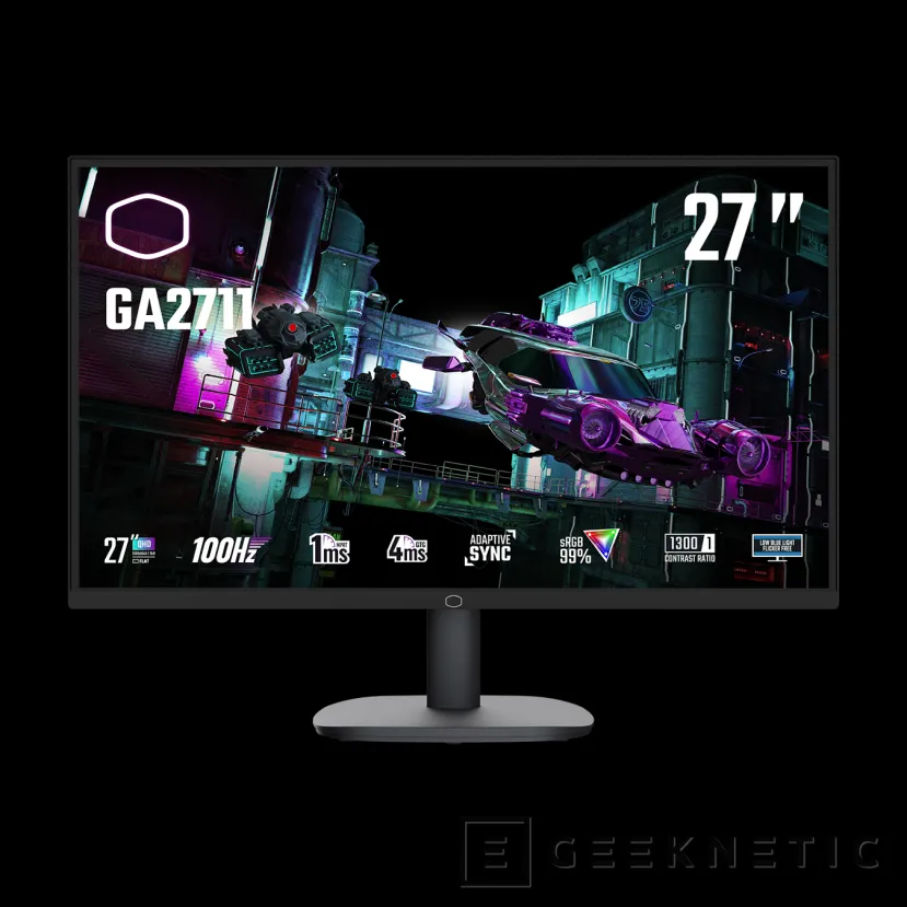 Geeknetic Nuevo monitor Cooler Master GA2711 con 27 pulgadas, resolución QHD y 100 Hz 1