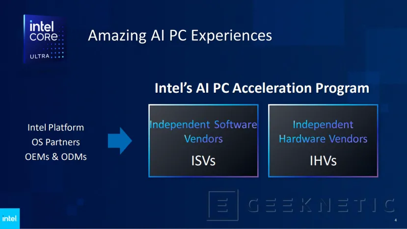 Geeknetic Intel lanza dos programas para desarrolladores y fabricantes con los que pretende impulsar la era de los PCs con IA 1