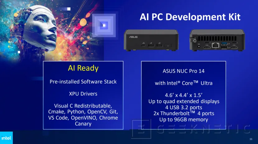 Geeknetic Intel lanza dos programas para desarrolladores y fabricantes con los que pretende impulsar la era de los PCs con IA 3