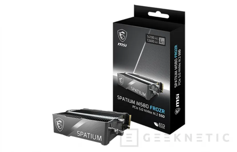 Geeknetic El MSI SPATIUM M580 FROZR es un SSD PCIe 5.0 que alcanza los 14,6 GB/s 1