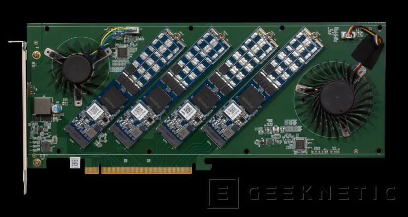 Geeknetic Sparkle lanza una tarjeta que añade 4 ranuras SSD M.2 PCIe 4.0 a tu PC 1