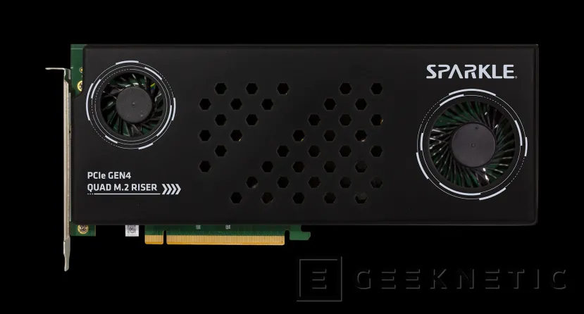 Geeknetic Sparkle lanza una tarjeta que añade 4 ranuras SSD M.2 PCIe 4.0 a tu PC 2
