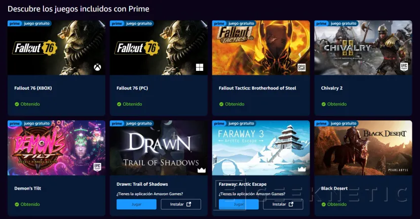 Geeknetic Fallout 76 para PC y Xbox se suma a la oferta de juegos Gratis con Amazon Prime Gaming 2