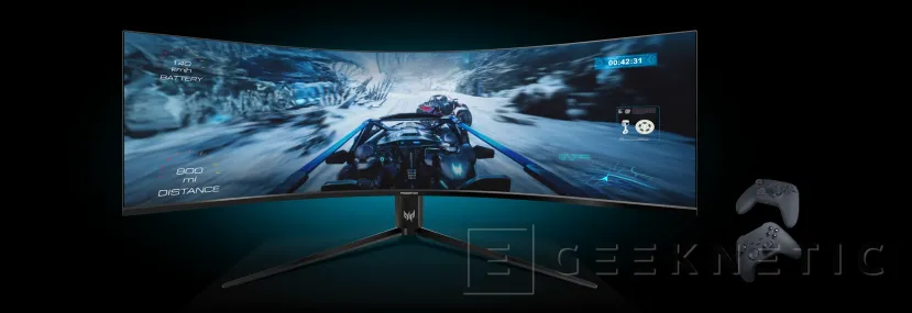 Geeknetic Acer ha lanzado un monitor de 57 pulgadas con panel MiniLED y resolución DUHD 2