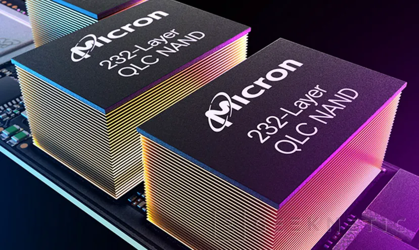 Geeknetic Micron ya fabrica a gran escala las primeras memorias NAND QLC de 232 capas 1