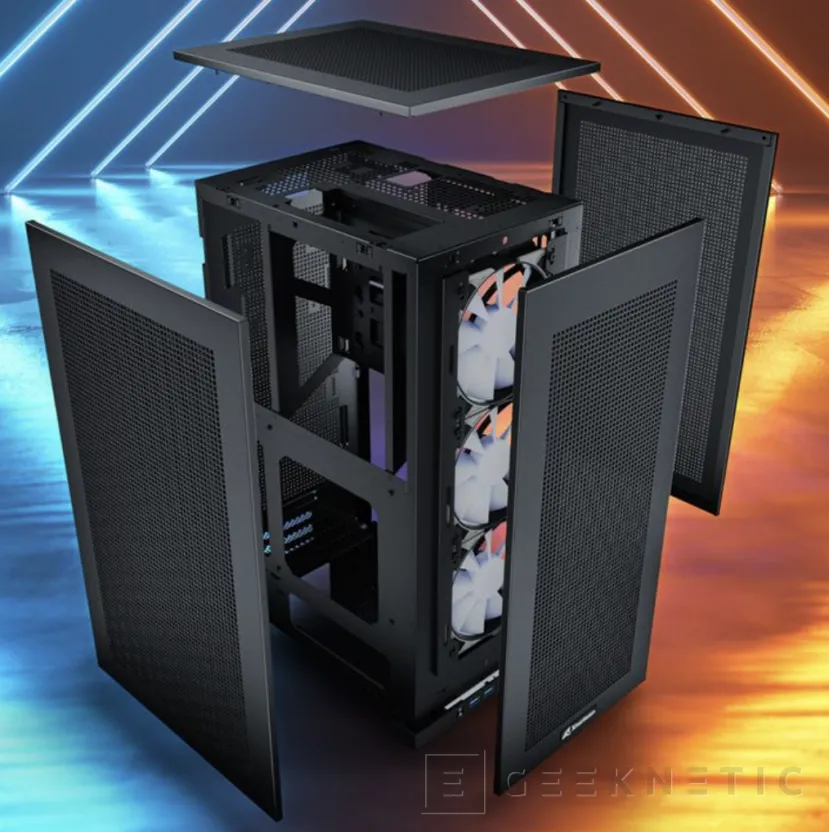 Geeknetic Nueva caja Mini-ITX Sharkoon Rebel C20 con espacio para 9 ventiladores en formato compacto 3