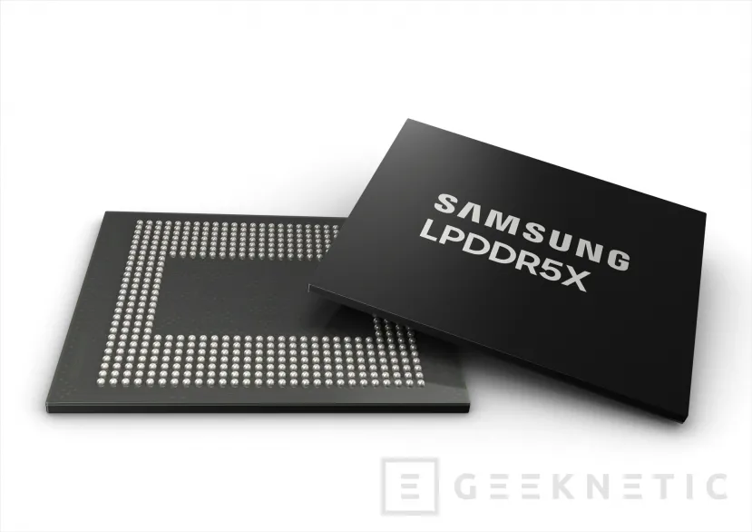 Geeknetic Samsung ha presentado su memoria LPDDR5X a 10.7 Gbps y con 32 GB por paquete 3