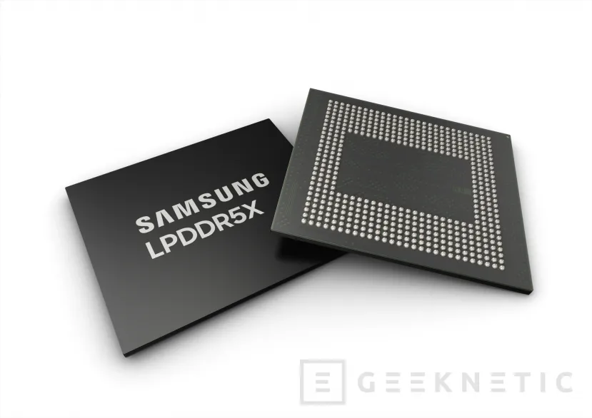 Geeknetic Samsung ha presentado su memoria LPDDR5X a 10.7 Gbps y con 32 GB por paquete 2