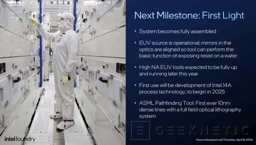 Geeknetic Intel es la primera en disponer de maquinaria High NA EUV para la fabricación de chips avanzada 5