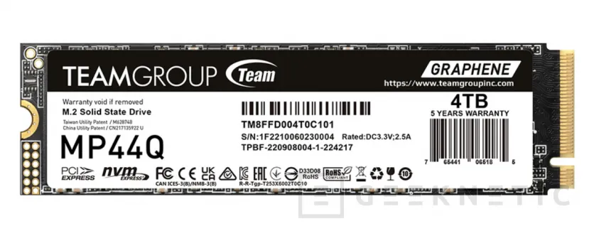 Geeknetic Nuevos SSD TeamGroup MP44Q  con hasta 7.400 MB/s y memorias QLC 1