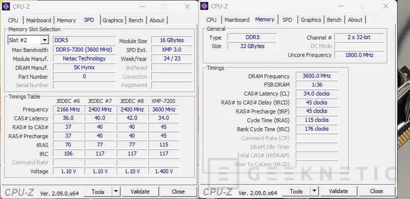 Geeknetic Netac Z RGB DDR5 7200 32GB C34 Review 13
