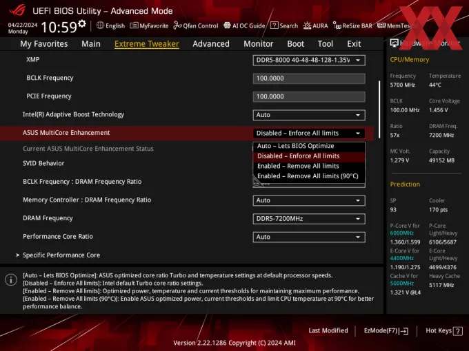 Geeknetic ASUS ha lanzado una actualización de BIOS que añade un perfil ciñéndose a los límites establecidos por Intel para sus CPUs 1
