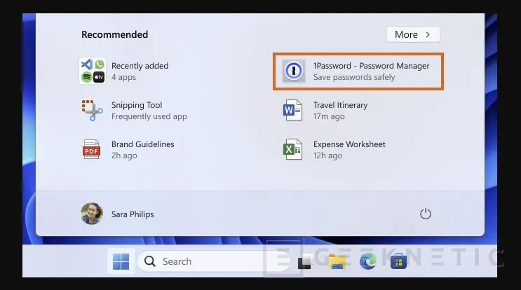 Geeknetic Microsoft comienza a mostrar recomendaciones de aplicaciones en el Menú de Inicio de Windows 11 1