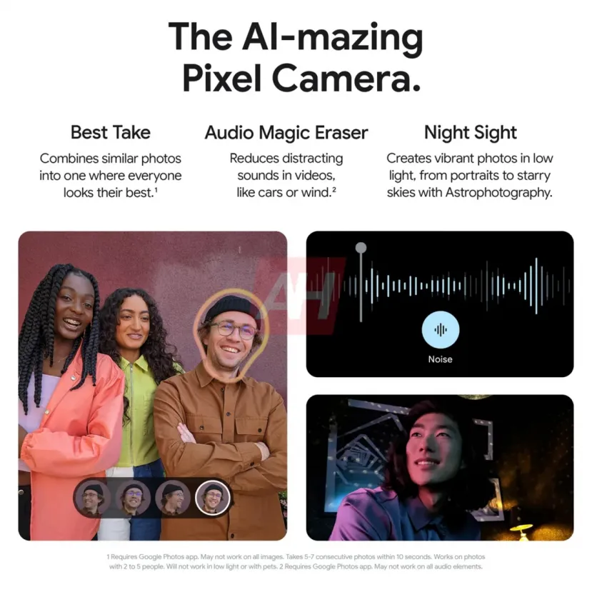 Geeknetic Filtrado material promocional del Google Pixel 8a con fotografías AI-mazing y otras características 1