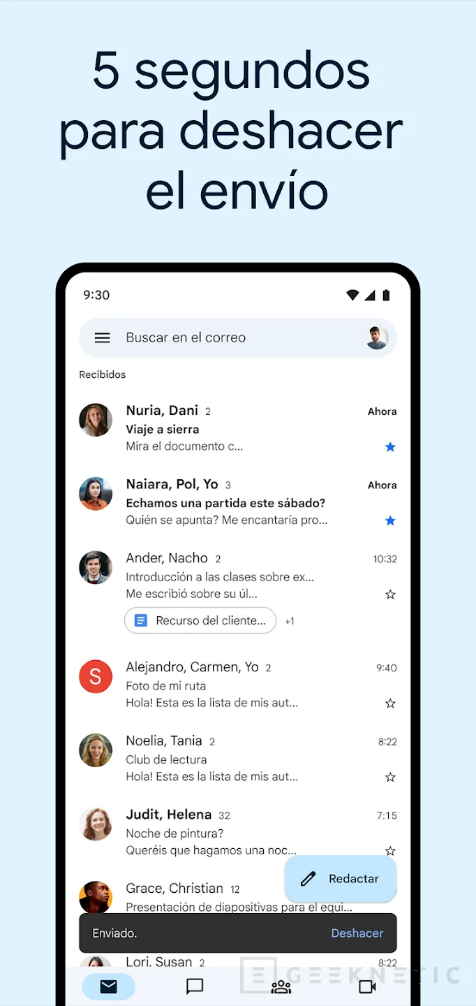 Geeknetic Google trabaja para ofrecer resúmenes de correos de Gmail en la App para Android potenciados mediante IA 1