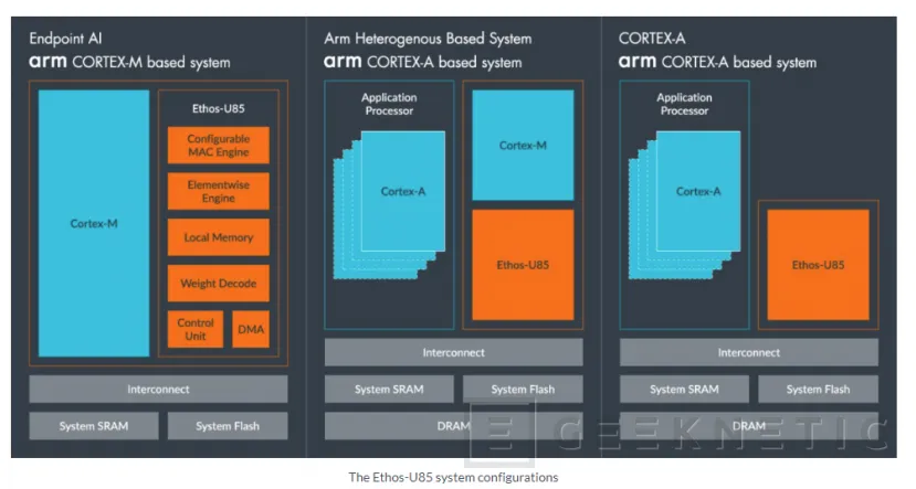 Geeknetic Nuevas NPU ARM Ehtos-U para sistemas integrados con hasta cuatro veces más rendimiento 3