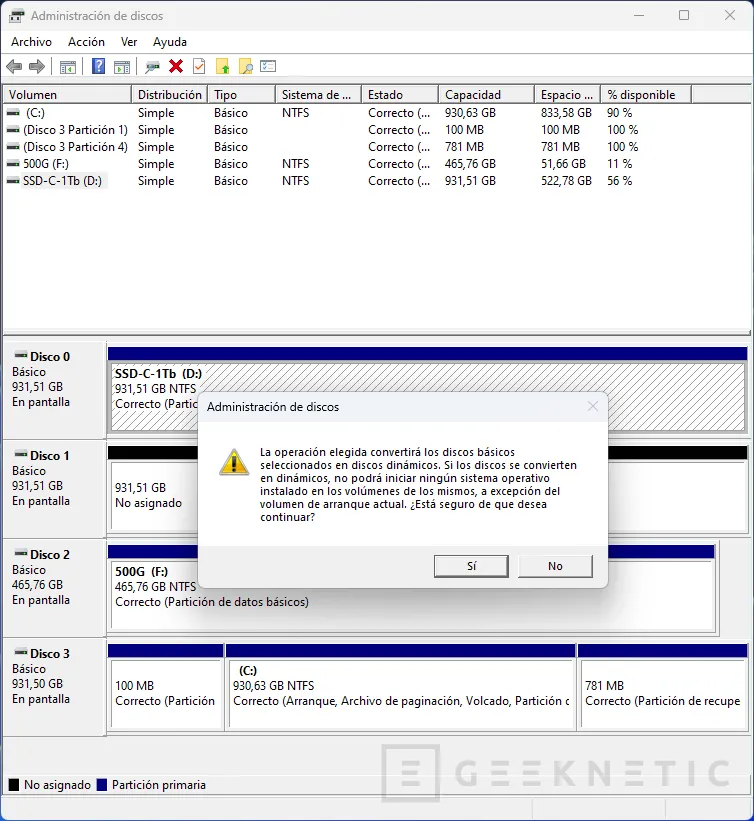 Geeknetic How to mount a RAID 1 or mirror from Windows 8