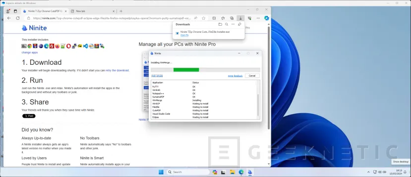 Geeknetic How to use Windows Sandbox in Windows 10/11 to test things without risks 10