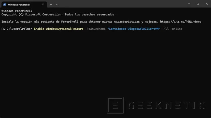 Geeknetic Como usar Windows Sandbox en Windows 10/11 para probar cosas sin riesgos 5