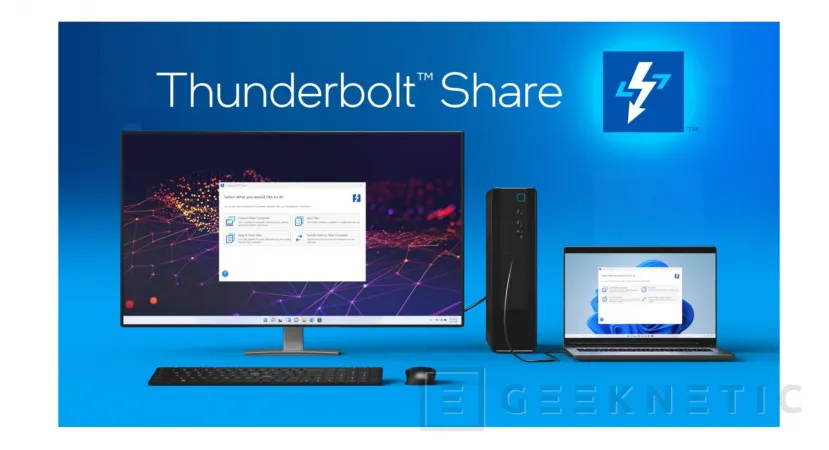 Geeknetic Thunderbolt Share es la aplicación que permite compartir teclado, ratón, monitor y archivos entre dos PCs 3