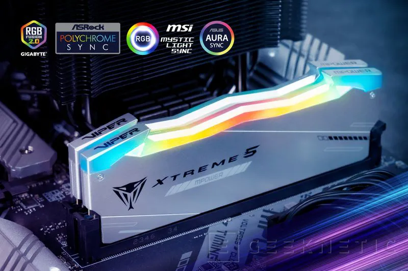 Geeknetic Patriot anuncia sus memorias Viper Xtreme 5 RGB DDR5 MPOWER en colaboración con MSI 2