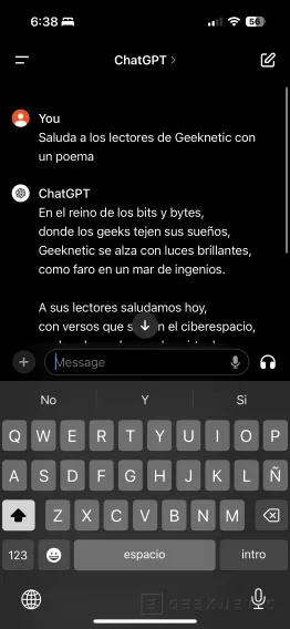 Geeknetic Cómo tener ChatGPT en el móvil 7
