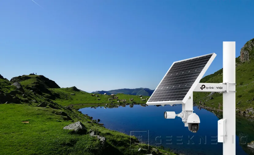 Geeknetic Nuevo panel solar inteligente con batería y cámara IP con conectividad 4G de TP-Link para videovigilancia en exteriores 1