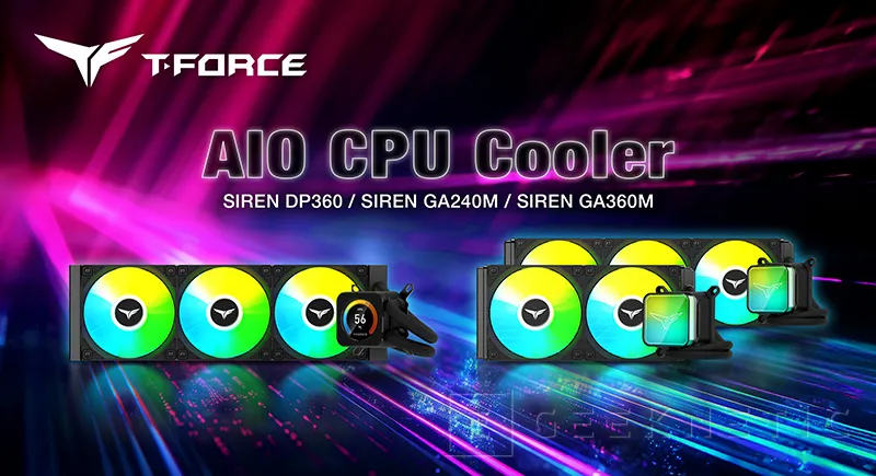 Geeknetic TEAMGROUP launches new T-FORCE liquid coolers with LCD, ARGB magnetic cover or with its logo 1