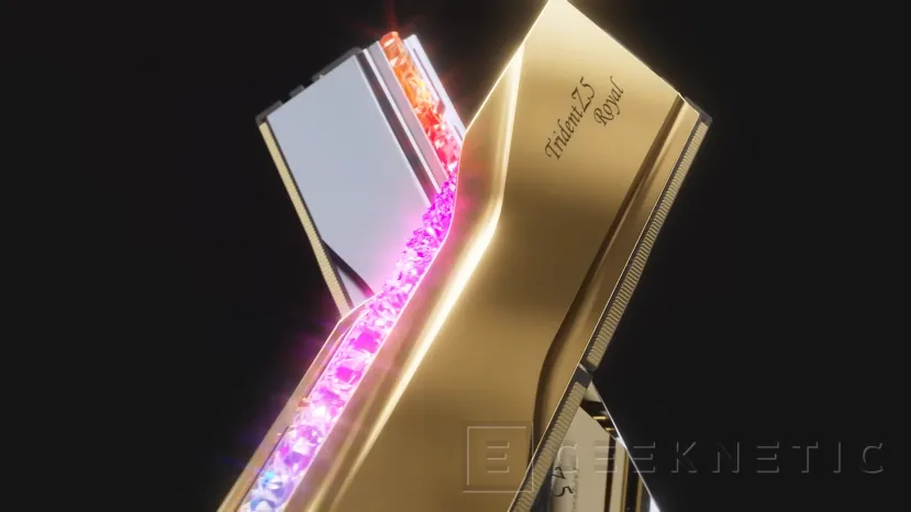 Geeknetic G.Skill muestra las Trident Z5 Royal, una memoria DDR5 con acabados en dorado y plata de aspecto lujoso 1