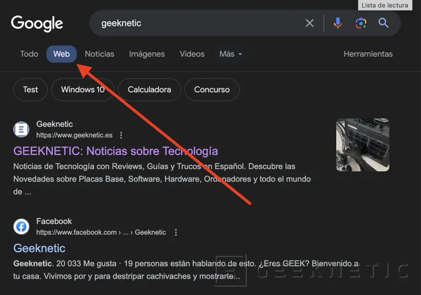 Geeknetic Cómo Desactivar la IA del buscador de Google 3