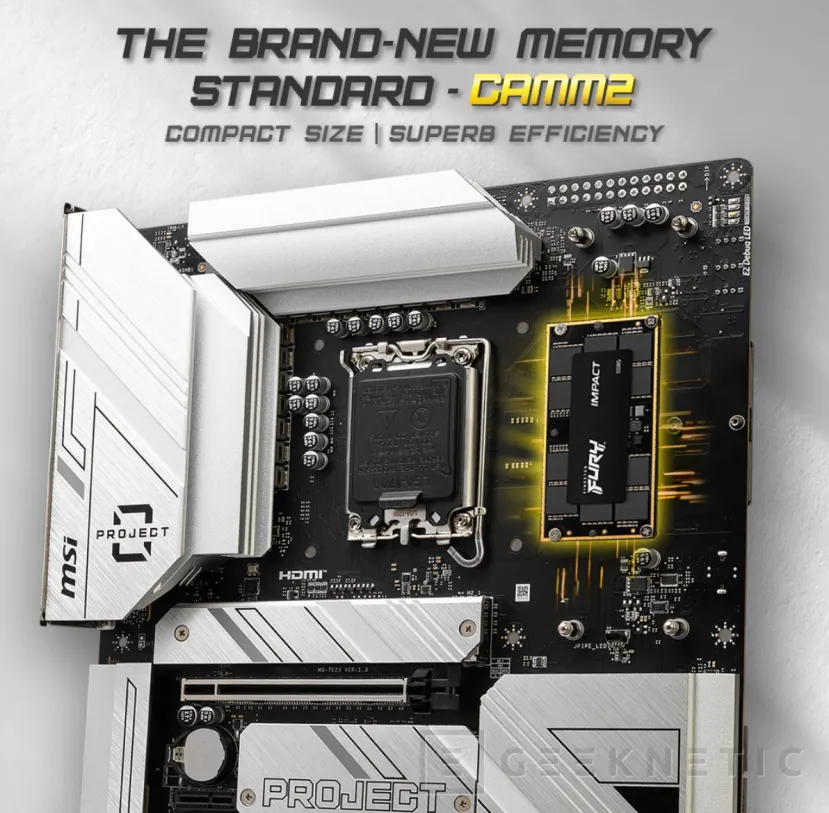 Geeknetic MSI llevará al Computex 2024 una placa base con memoria CAMM2 1
