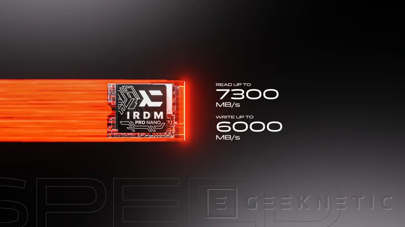 Geeknetic New IRDM NANO PRO SSD with up to 2 TB, 1200 TWB and with size M.2 2230 2