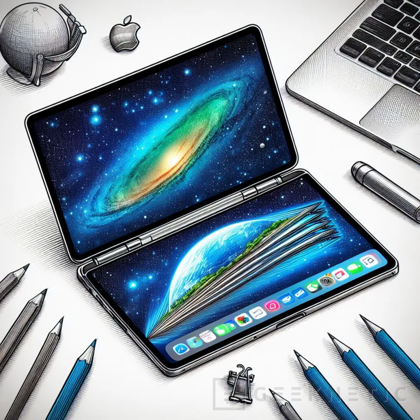 Geeknetic Apple quiere fabricar un MacBook con pantalla plegable de 20,3 pulgadas para finales del 2025 1