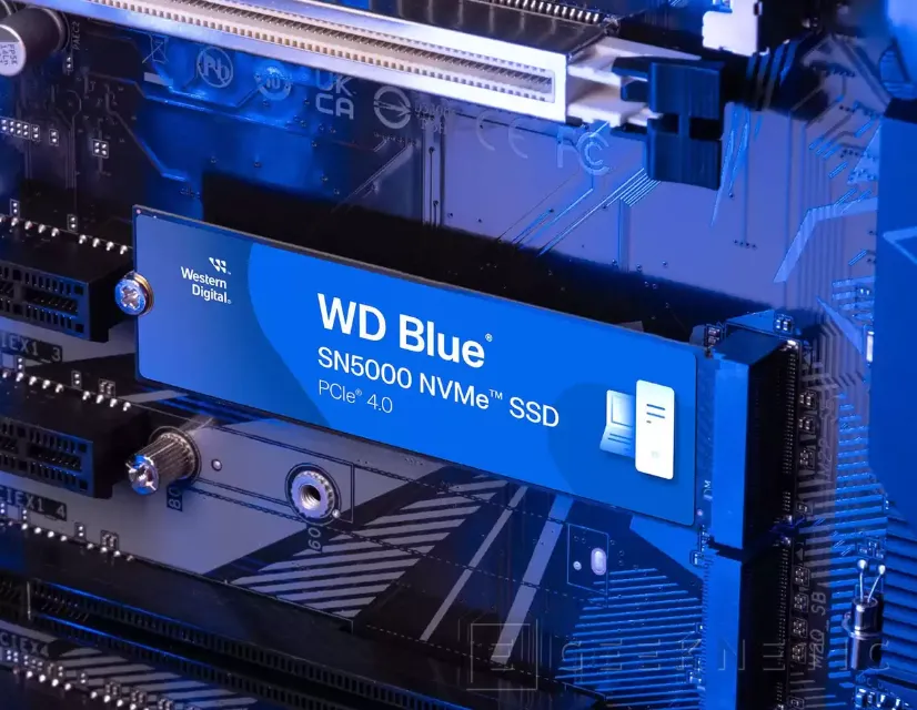 Geeknetic Up to 5,500 MB/s speed on the new WD Blue SN5000 NVMe 2 SSDs