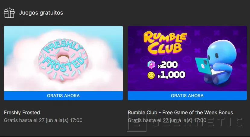 Geeknetic Freshly Frosted Gratis esta semana en la Epic Games Store, y además regalan contenido para Rumble Club 1
