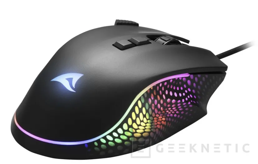 Geeknetic Nuevo ratón gaming Sharkoon SHARK Force 3 con sensor óptico de 12.800 DPI y ARGB por solo 14,99 euros 2