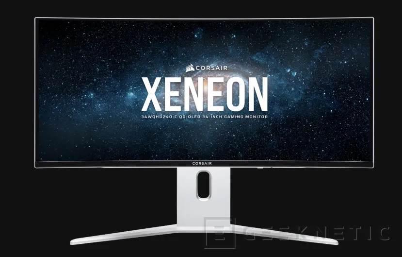 Geeknetic Panel QD-OLED Curvado 1440p  a 240 HZ y 1.000 nits de brillo en el nuevo Corsair Xeneon 34WQHD240-C  1