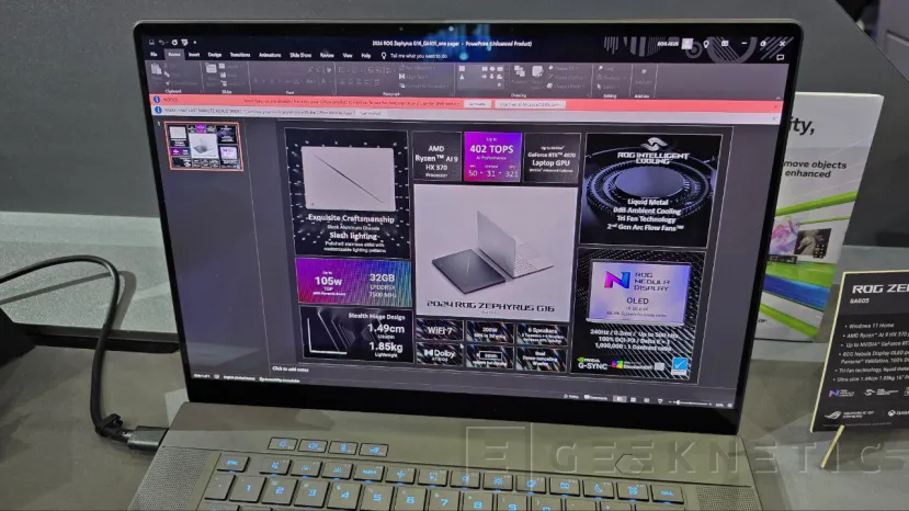 Geeknetic El portátil para Gaming fino y ligero ASUS ROG Zephyrus G16 se pasa a los AMD Ryzen AI 300 Series 2