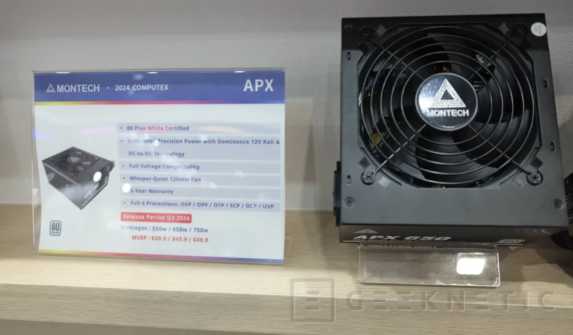 Geeknetic Nuevas fuentes de alimentación MONTECH con hasta 1.200 W y 80 PLUS Titanium 5