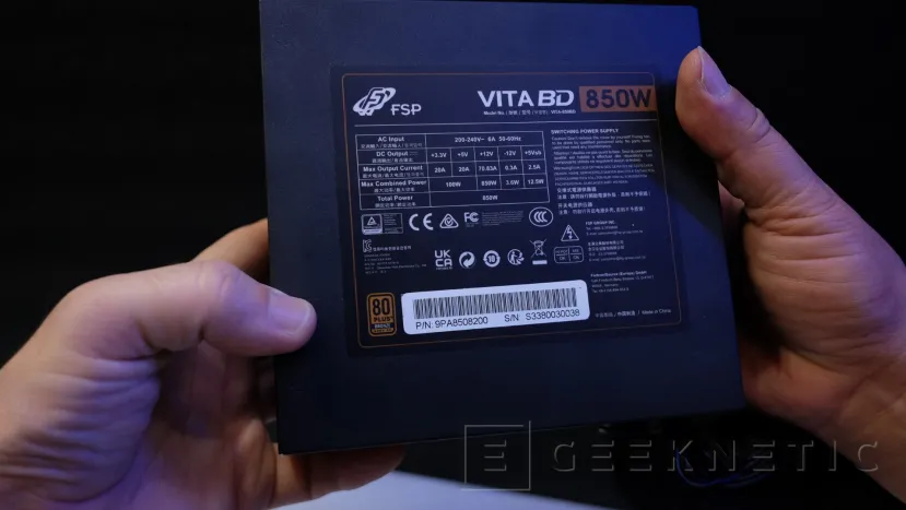 Geeknetic Las fuentes FSP VITA van desde los 1.000 W 80 PLUS Gold hasta los 850 W 80 PLUS Bronze 3