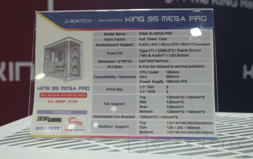 Geeknetic La enorme MONTECH KING 95 MEGA PRO tiene espacio para GPUs de hasta 50 cm 3